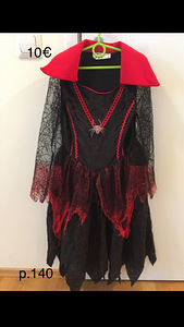 Halloween kleit, suurus 134/140 (1 foto / 6)