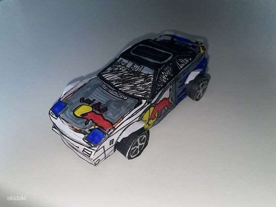 Nissan 180 sx из бумаги.Ручная работа