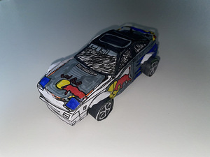 Nissan 180 sx из бумаги.Ручная работа (1 фото из 6)