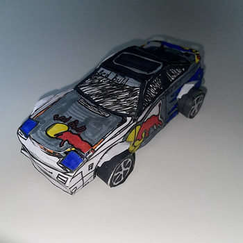 Nissan 180 sx из бумаги.Ручная работа