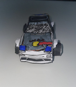 Nissan 180 sx из бумаги.Ручная работа (4 фото из 6)