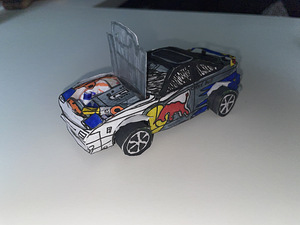 Nissan 180 sx из бумаги.Ручная работа (6 фото из 6)