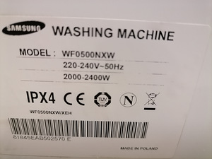 PESUMASIN SAMSUNG 5KG; 1000 P.MIN. (2 foto / 2)
