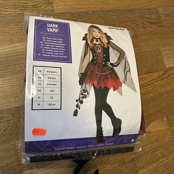 Halloween laste karnevali kostüüm Dark Vamp, 128cm
