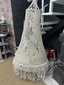 Вязанное подвесное кресло (3 фото из 3)