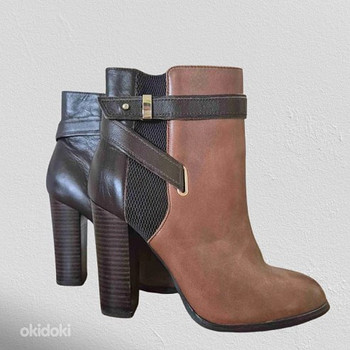 Кожаные коричневые сапоги Aldo размер 38.5