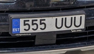 Auto reg number numbrimärk autonumber registreerimismärk nr (2 foto / 2)
