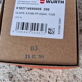 Würth universaalkruvi 4,5x80 TX 25