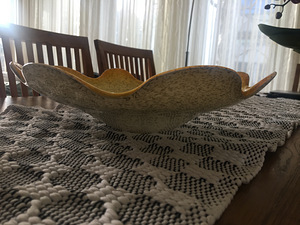 Tarbeklaas hand made kollane vaagen Alla täppidega (5 foto / 5)
