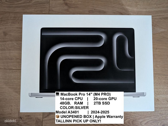 MacBook Pro 14″ M4 Pro (14C CPU / 20C GPU) | 48 ГБ ОЗУ | 2 Т
