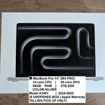 MacBook Pro 14″ M4 Pro (14C CPU / 20C GPU) | 48GB RAM | 2TB