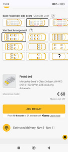 Коврики Prime Eva Mersedes Benz V class 2020a. (6 фото из 6)