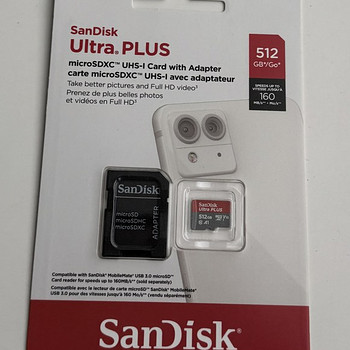 Sandisk 512GB MicroSDXC Ultra Plus 160MB/s A1 C10 UHS-1