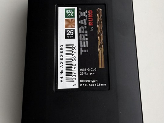 Terrax BY Ruko HSS-G Co5 25pcs