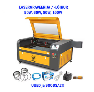 CO2 CNC-лазерный резак/гравировщик 50W 60W 80W 100W (1 фото из 10)