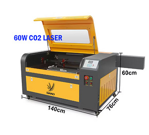 CO2 CNC-лазерный резак/гравировщик 50W 60W 80W 100W (3 фото из 10)