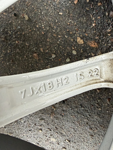 18" оригинальные диски BMW стиль 618 + 225/60/18 m+s (x3 и x4) (7 фото из 9)