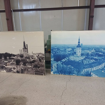 Большие фотографии старого города Таллинна в раме