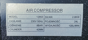 Kompressor BLACK Power Equipment 12853 — nagu uus (4 foto / 4)