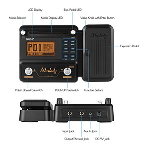 Muslady MU100 kitarrimultiefektiprotsessor (6 foto / 6)