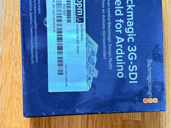 Uus Blackmagic 3G-SDI Shield for Arduino - Tehasepakendis
