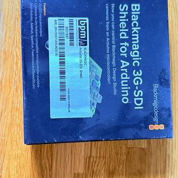 Uus Blackmagic 3G-SDI Shield for Arduino - Tehasepakendis