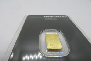 999,9 kuldplaat Argor-Heraeus 1 gramm (2 foto / 5)