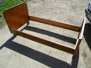 Vana voodi (puit, vineer) 200*90 cm (1 foto / 8)