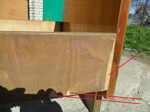 Vana voodi (puit, vineer) 200*90 cm (6 foto / 8)