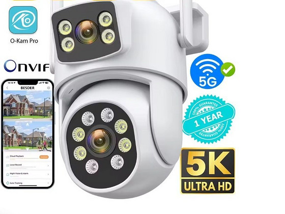 КАМЕРА НАБЛЮДЕНИЯ 8MP 4K PTZ Wifi Камера+64GB карта