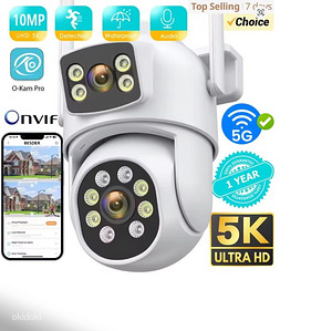 VALVEKAAMERA 10MP 4K PTZ Wifi Camera+64GB card (1 foto / 10)