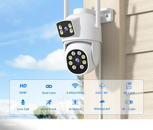 VALVEKAAMERA 10MP 4K PTZ Wifi Camera+64GB card (2 foto / 10)