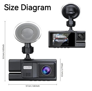 Auto pardakaamera BCUOZ DualCam Pro 1080 + 32 gb card (3 foto / 10)