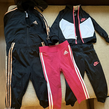 2 komplekti, üks adidas, teine nike + adidas püksid