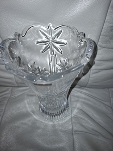 Uus Tšehhi kristallvaas kõrgusega 20 cm (1 foto / 4)