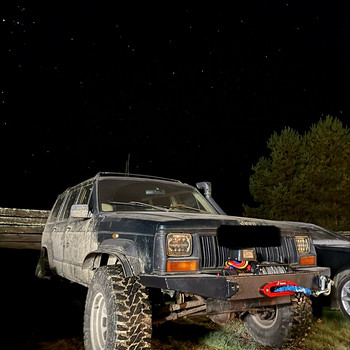 Передний бампер для лебедки Jeep XJ из 6 мм стали