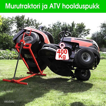 Hooldus-ja pesemispukk murutraktorile, kandevõime kuni 400kg