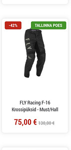 Laste krossipüksid FLY RACING F-16 (6 foto / 6)
