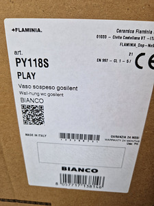 WC pott Flaminia Play PY118S GoSilent seinale kinnituv (3 foto / 3)
