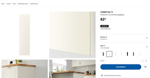 Ikea FÖRBÄTTRA панель для кухни, обрезанная. Новый размер 58.5x219.5 см (4 фото из 4)