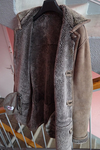 Meeste naturaalne lambanahkne mantel suurus L/XL, soe (7 foto / 10)