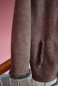 Meeste naturaalne lambanahkne mantel suurus L/XL, soe (9 foto / 10)