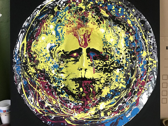 Эго (Акриловая краска, 75x75, 2024)