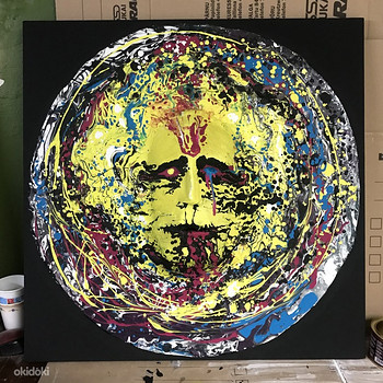 The ego (Acrylic paint, 75x75, 2024)