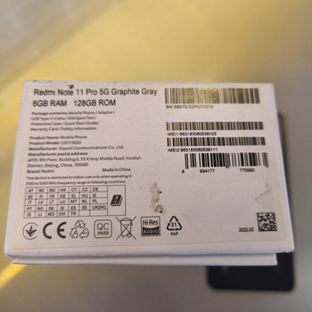 Xiaomi Redmi note 11pro 5g