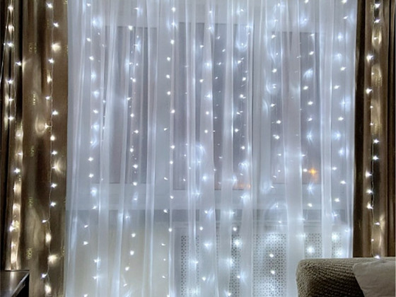 LED Гирлянда/Штора/Занавес/Уличная иллюминация ( 220v )