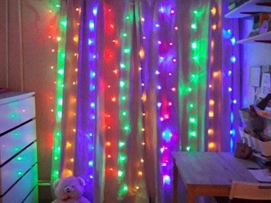 3x2m LED Гирлянда/Штора/Занавес/Уличная иллюминация ( 220v )