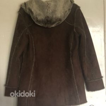 Claire DK kunst seemisnahast parka kapuutsi ja karvaga