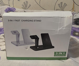 3in1 Fast Wireless Charger Station Dock For Samsung,Apple (5 фото из 10)