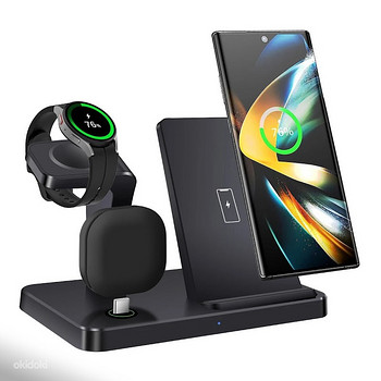 3in1 Fast Wireless Charger Station Dock For Samsung,Apple